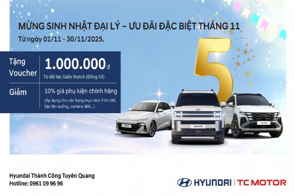 MỪNG SINH NHẬT ĐẠI LÝ – ƯU ĐÃI ĐẶC BIỆT THÁNG 11